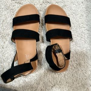 Black Strappy Sandals size 7 1/2